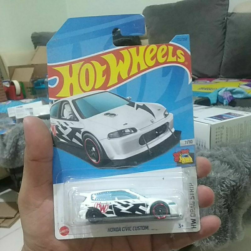 Hot Wheels Honda Civic Custom putih / HotWheels Honda Civic Custom putih