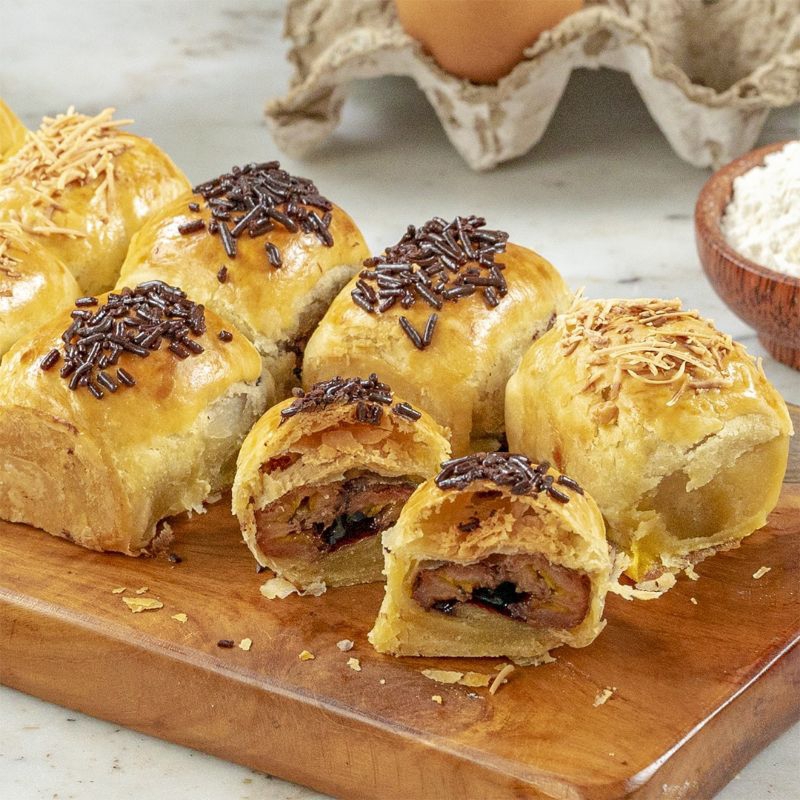 

bolen pisang coklat keju isi 10 pcs perbox