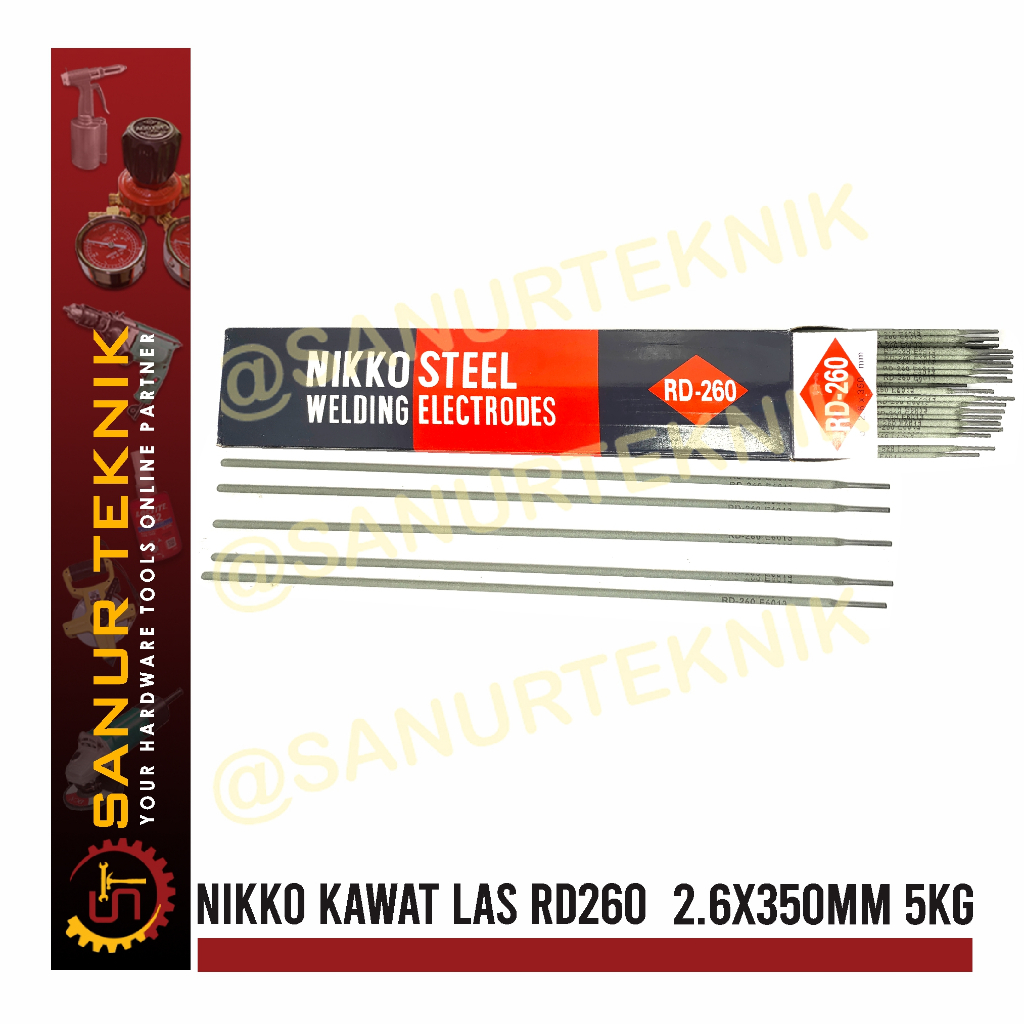 NIKKO STEEL Welding Electrode Kawat Las RD 260 RD260 2.6mm 2.6 mm 20KG