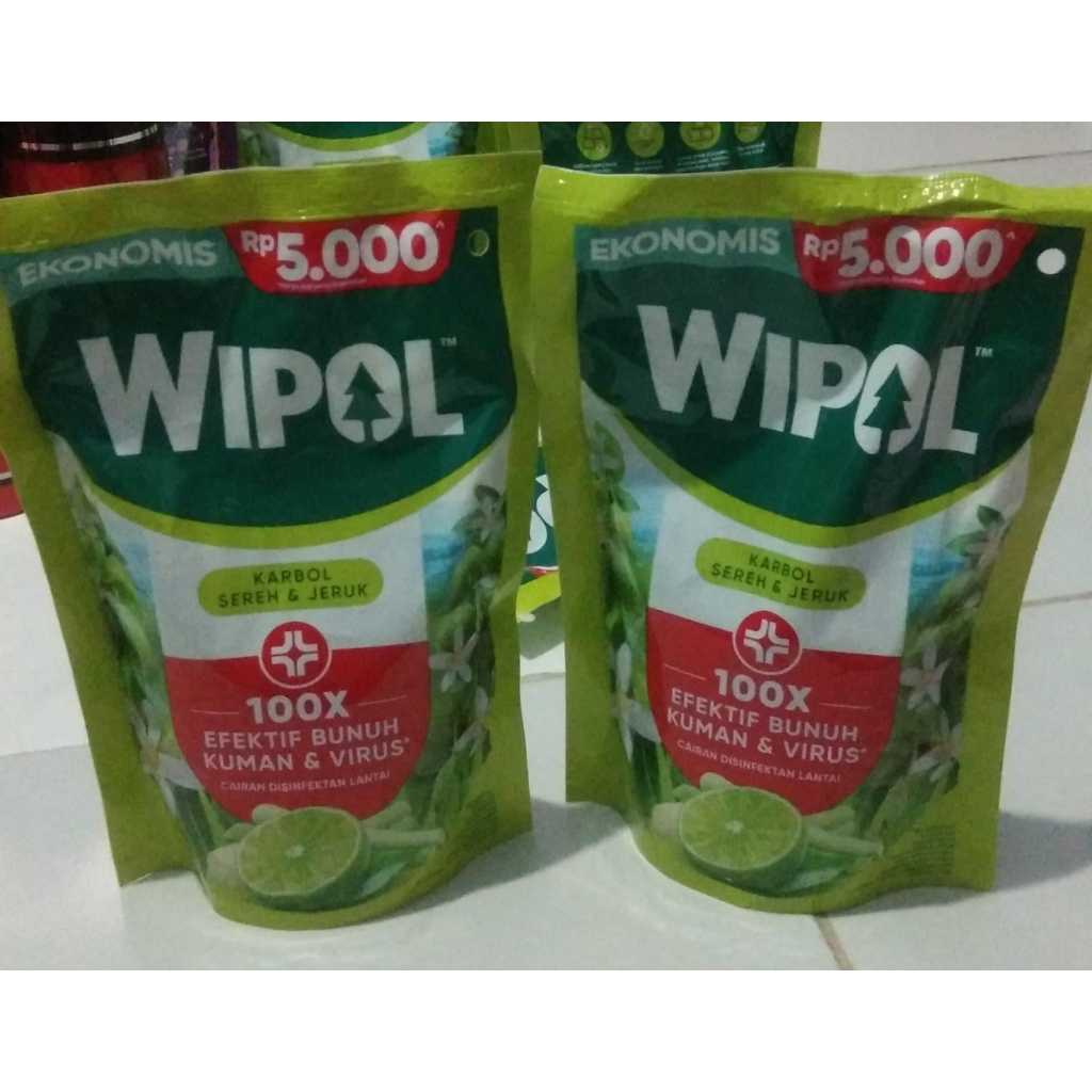 WIPOL Pembersih Lantai Sereh Dan Jeruk 200ml
