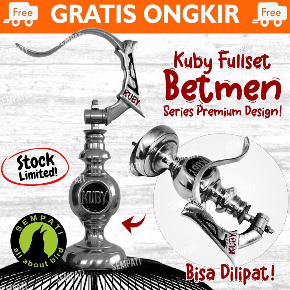 Kejutan Terkini Gantungan Sangkar Lovebird Lipat Kuby Motif Batman Fullset Pion Gantungan Kandang Lo