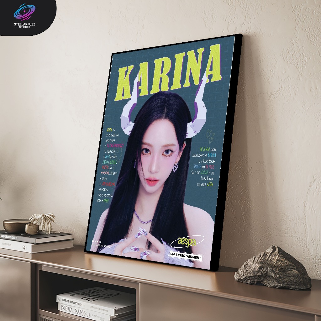 Poster Dinding / Frame Karina AESPA Ukuran Custom