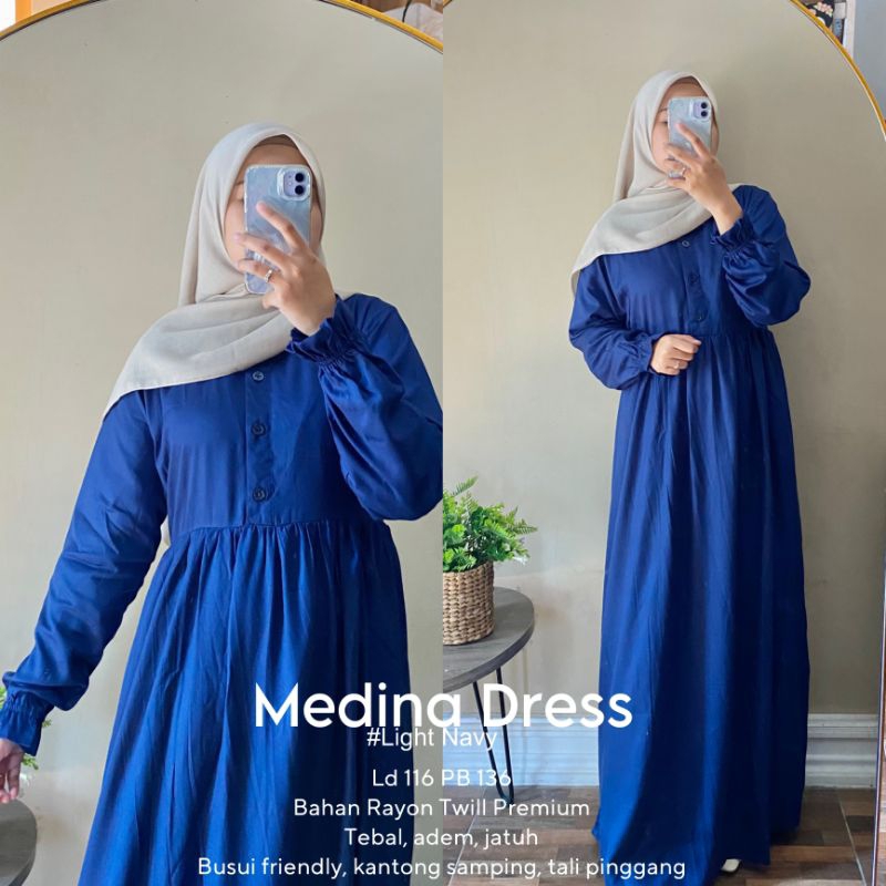 HAYURI daily wear medina dress rayon twill ori premium bigsize ld 116  pb 116 gamis polos sage green