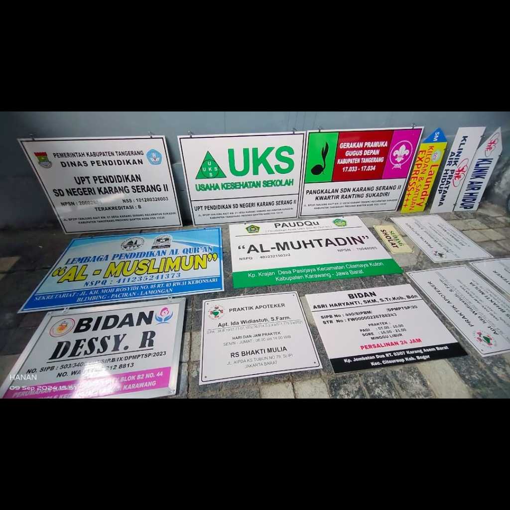 

Custom Papan Nama akrilik Sign Label Acrylic PROMO DISKON HARGA MURAH