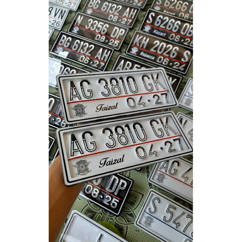 PLAT LAPIS MIKA AKRILIK PLAT MIKA MOTOR PLAT DOBEL MIKA BERKUALITAS