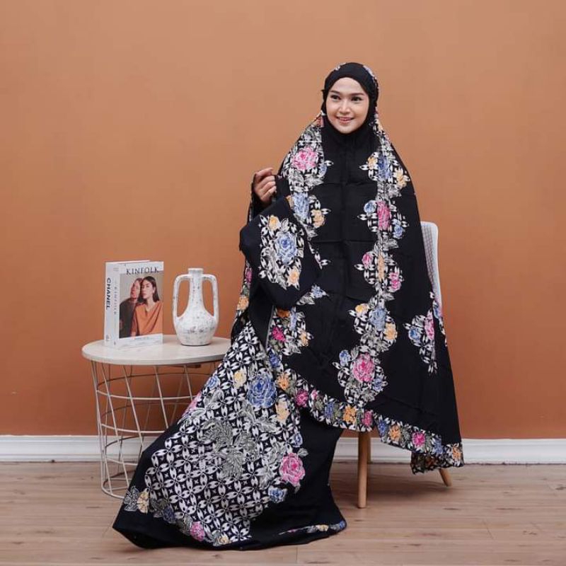 Mukena jumbo rayon santung batik Pekalongan