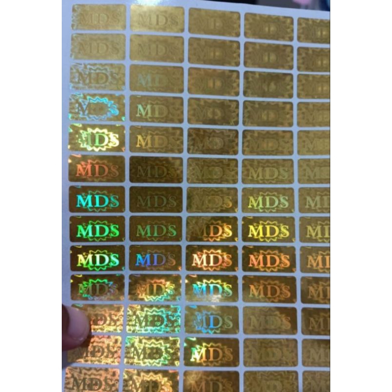 

stiker hologram MDS Gold