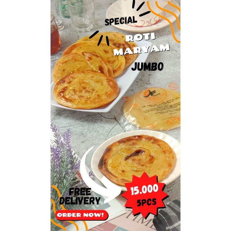 

ROTI MARYAM ORIGINAL JUMBO ISI 5Pcs by Minuk