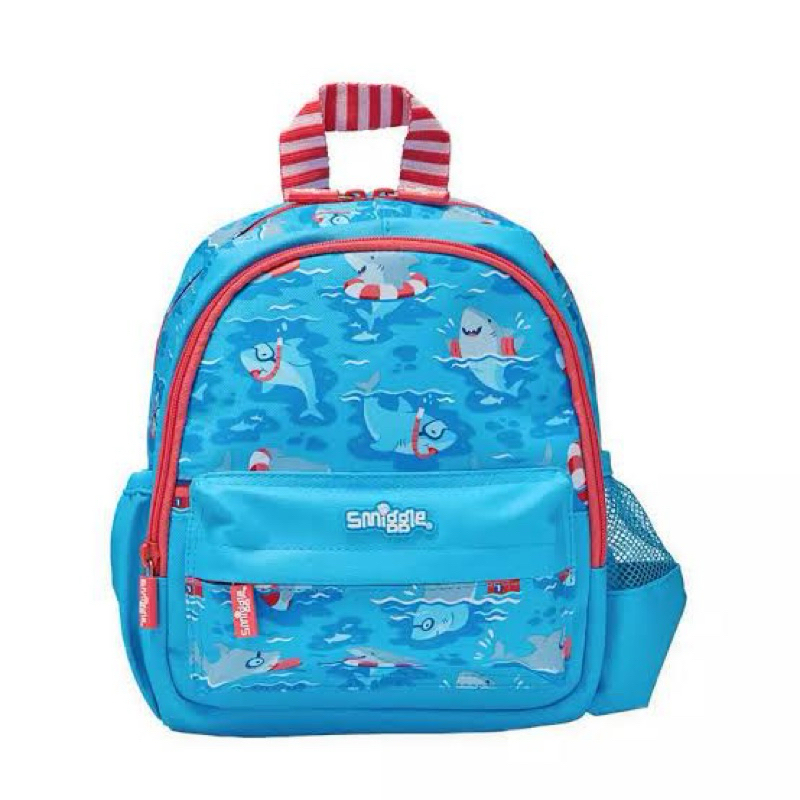 tas smiggle ori impor tas smigglr teeny over under shark