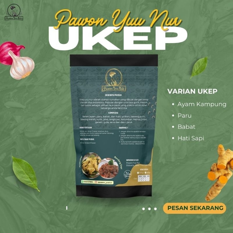 

Menu Ukep Ayam Kampung Pawon Yuu Nur