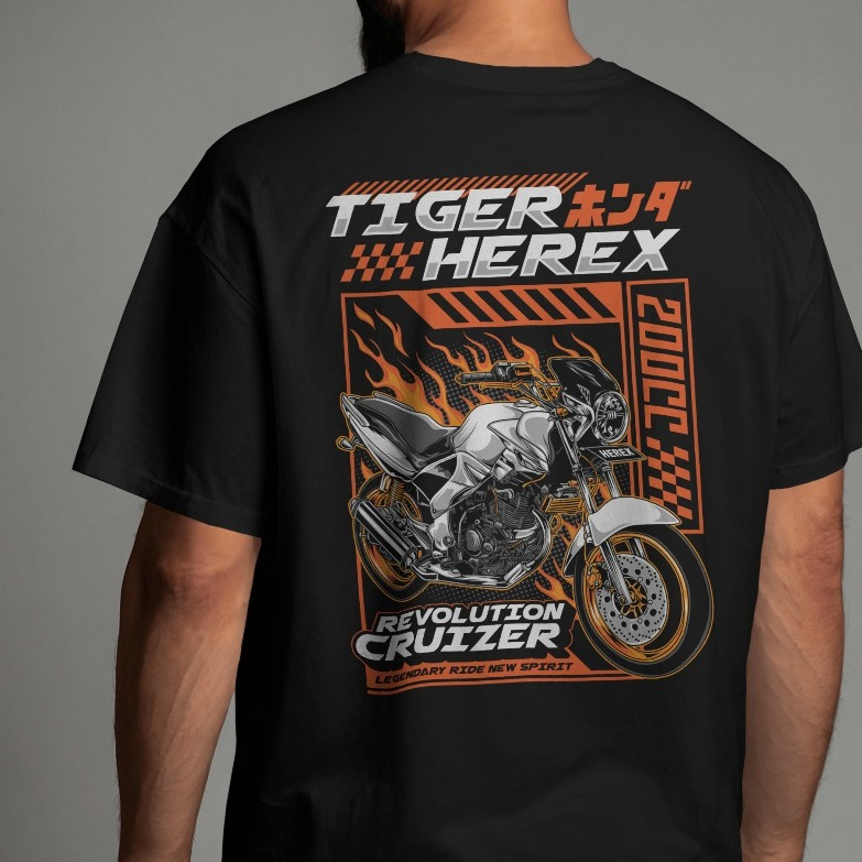 kaos custom motor TIGER kaos keren kaos motor kaos touring kaos keren