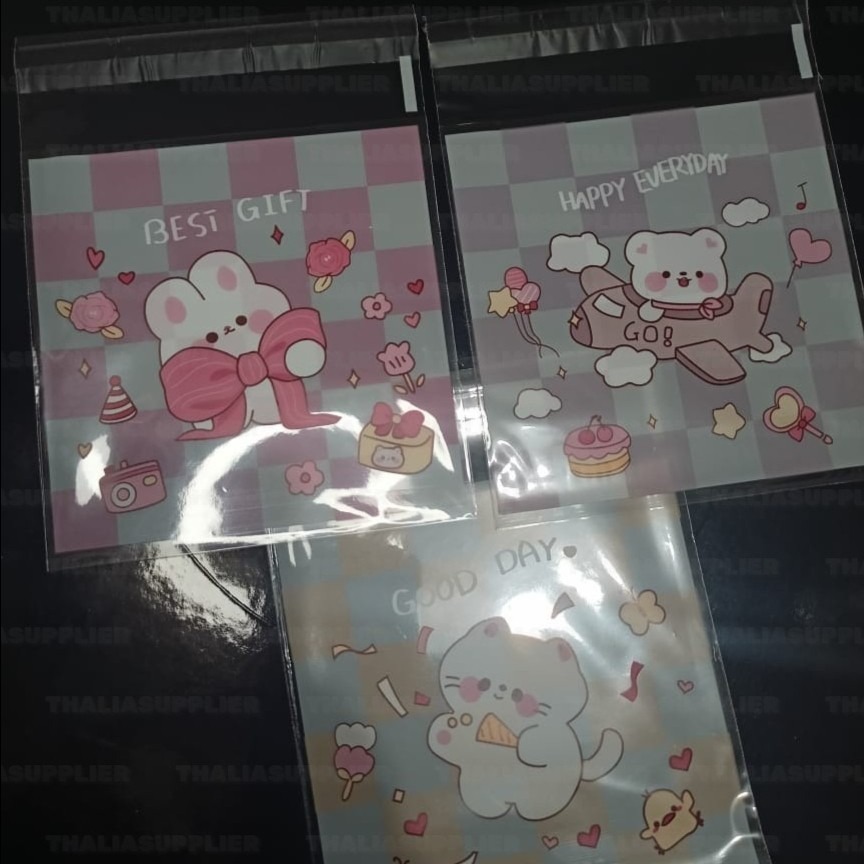 

PLASTIK OPP 10X10 100PCS,COOKIES MOTIF ANIMAL MIX 3,SIMPLE DAN CANTIK