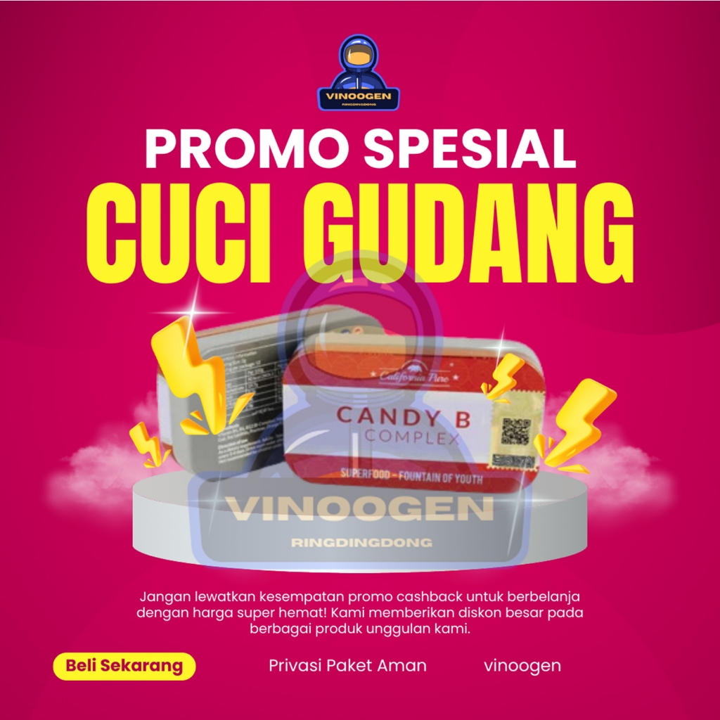 

Permen Vitamin Pria B CNB 1 Kaleng Isi 12 Pcs