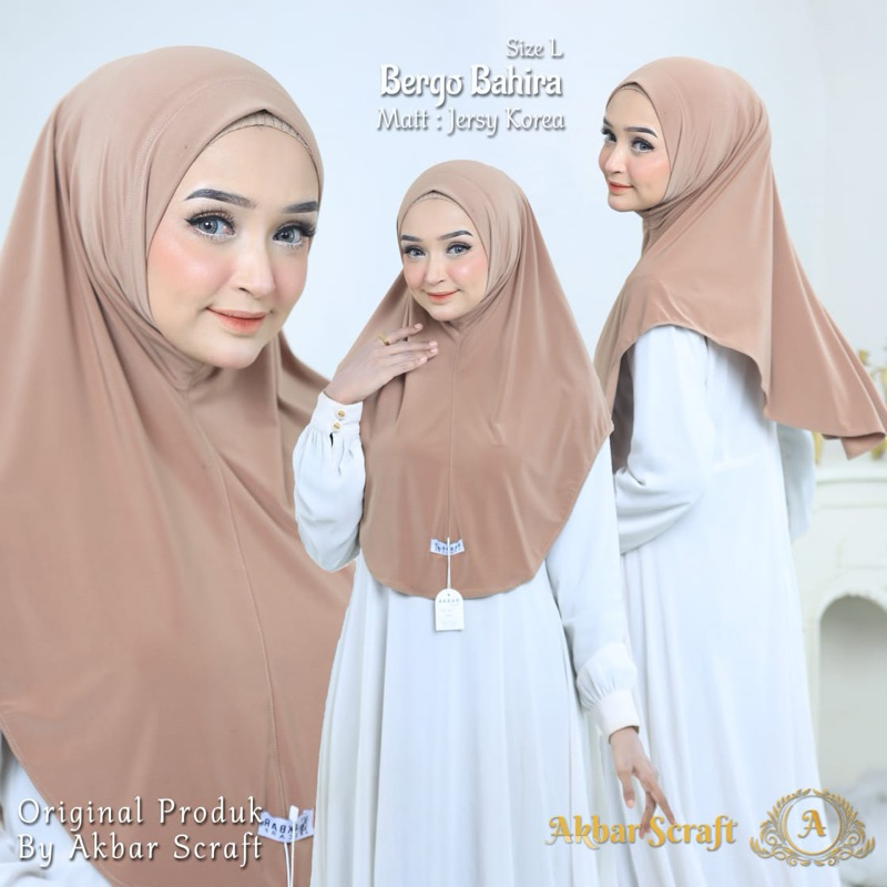 Bergo Alula premium terbaru non pet by Akbar Scarf jersey premium