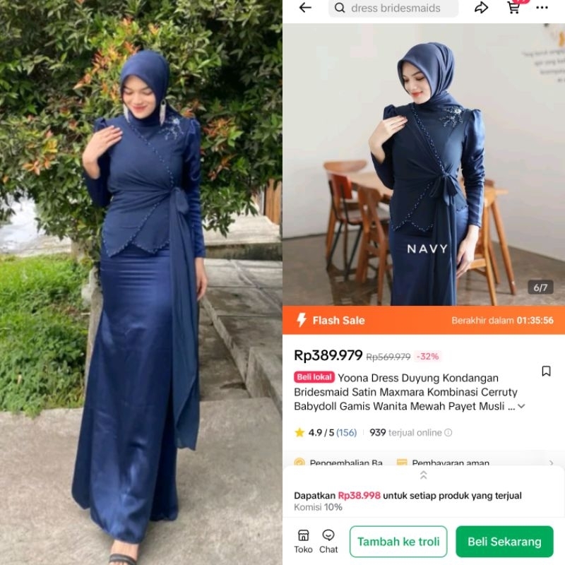 Yoona dress duyung by Eracloth.id FREE HIJAB PRELOVED
