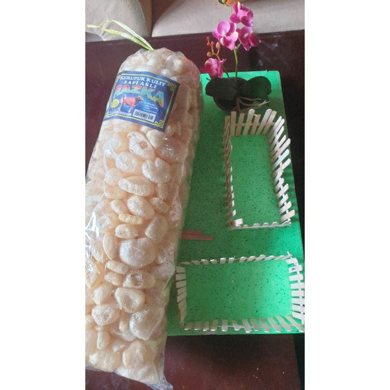 

Kerupuk kulit sapi original kemasan 500 gr