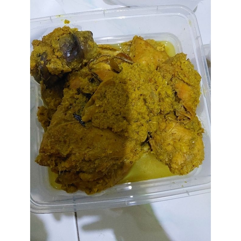 

Ayam kampung 1 ekor serundeng tulanglunak