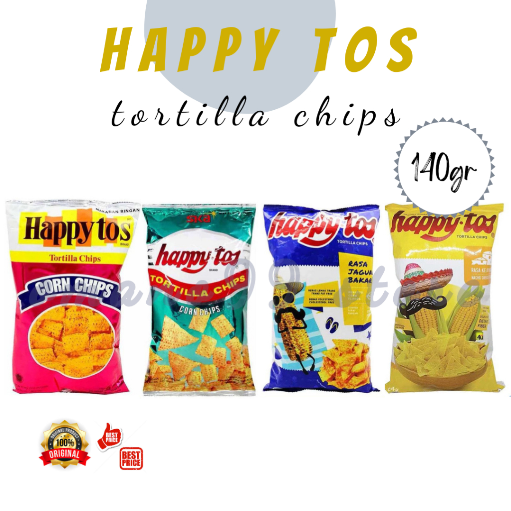 

Happy Tos Happytos Snack Tortilla 140 Gram