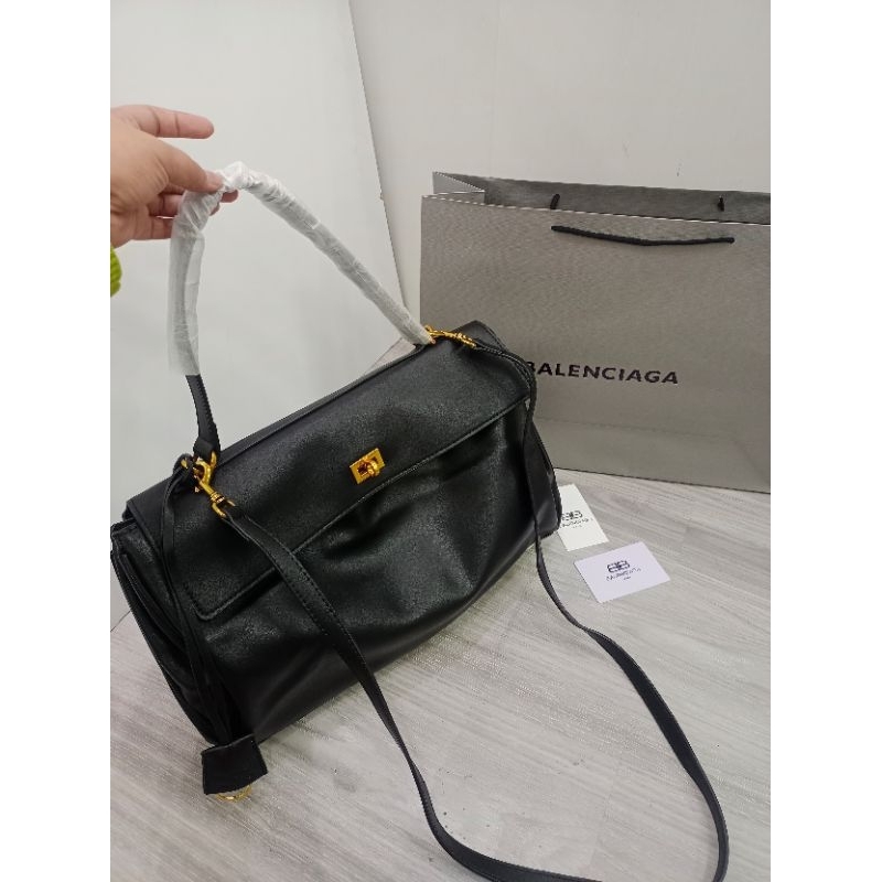 TAS HITAM  GHW RODEO BL1008 SHOULDER BAG SLING BAG || TAS IMPORT WANITA PREMIUM UK37CM FREE PAPERBAG