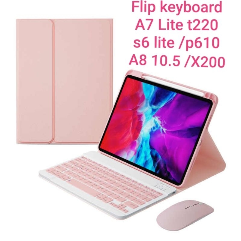 SAMSUNG GALAXY TAB A7 LITE T220/T225/S6 LITE/S7/S8/S9 /S9 FE/A8 X200 /TAB A7 T500/T505 FLIP CASE KEY