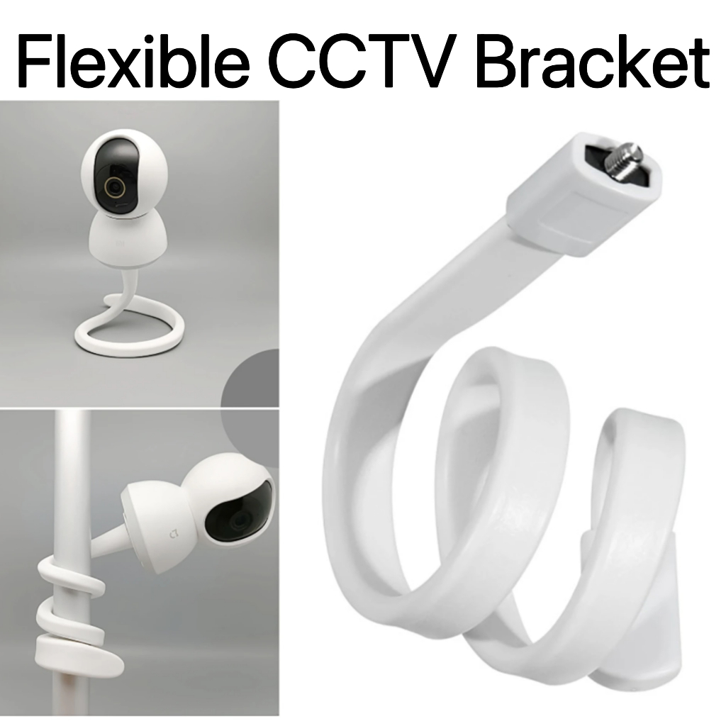 Gantung Braket CCTV Fleksibel Tiang CCTV 360 Derajat Fleksibel Tongkat Utk Xiaomi Mi CCTV Ip Camera 