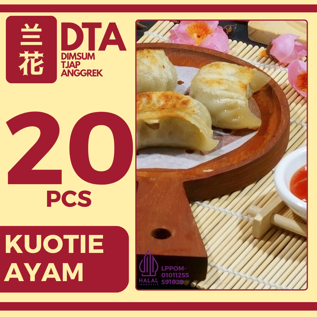 

Dimsum Premium Kuotie Ayam isi 20 pcs di Kota Bandung Halal (Frozen/Fresh) (BISA KIRIM LUAR KOTA)