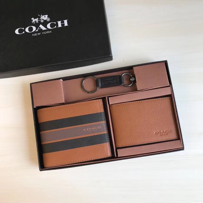 Dompet 75399  Compact ID Wallet in Varsity Leather - Dompet Pria Original
