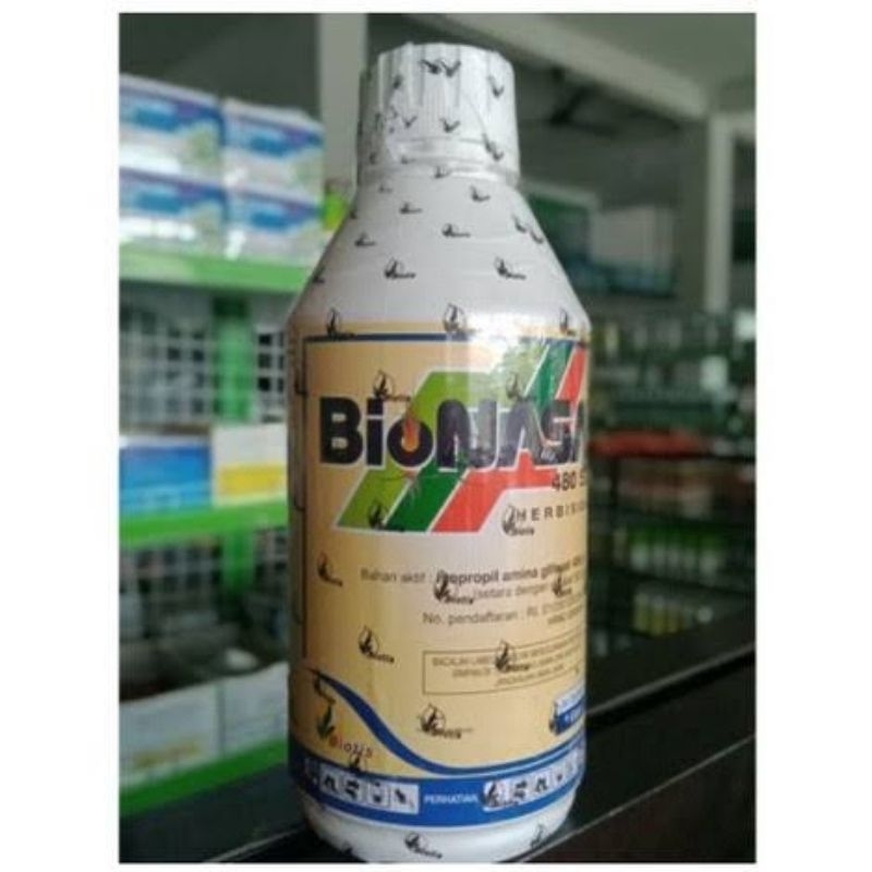 Bionasa 1 Liter 480SL Herbisida IPA Glifosat 480 g/l Pembasmi Rumput Dan Alang alang Sampai Akar Bio