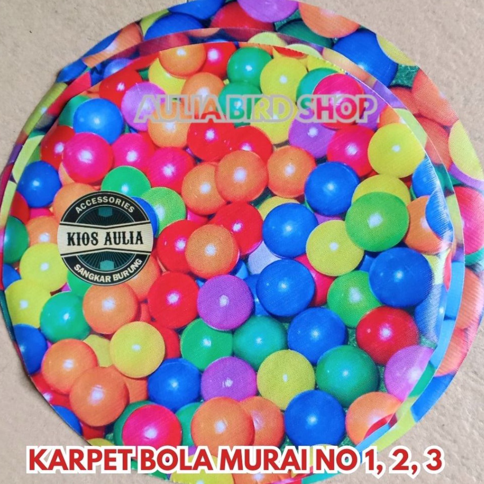 Penjualan Meriah  KARPET 3DIMENSI MOTIF BOLA SANGKAR MURAI NO 1 2  3 ALAS DASAR KANDANG BURUNG MURAI