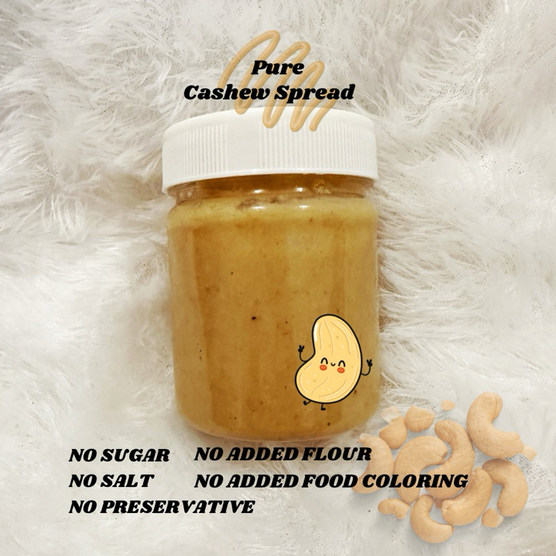 

Cashew Butter Spread Paste Low Calorie Gluten Free Unsweetened- Selai Kacang Mede Murni Original Sehat Tanpa Gula dan pengawet bisa untuk Diet Mpasi Diabetes