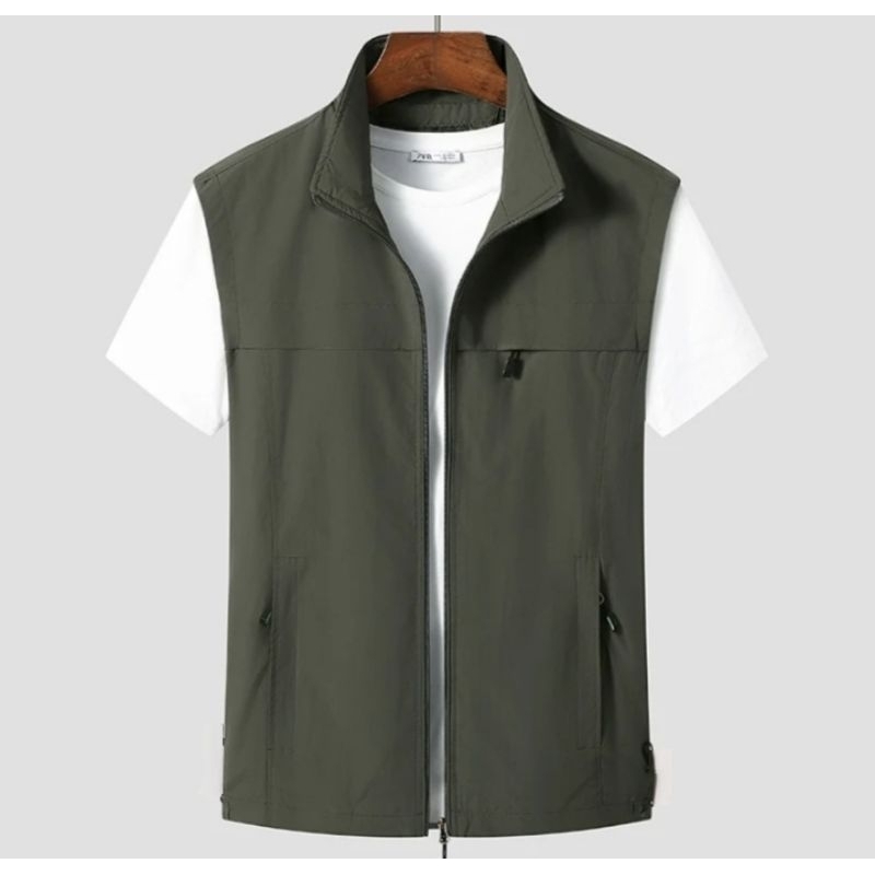 Rompi lapangan pria outdoor katun casual /Rompi lapangan outdoor pria motor