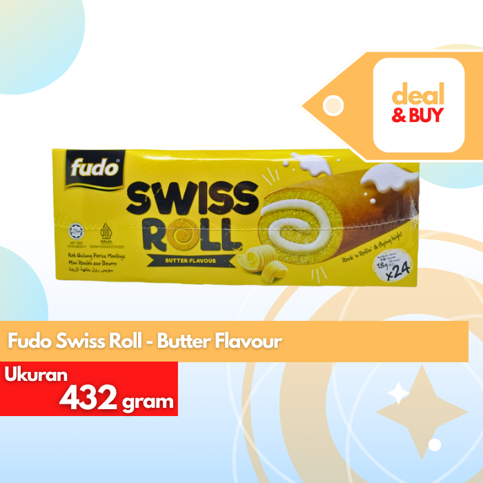 

Fudo Swiss Roll Butter Flavour 18g x 24pcs