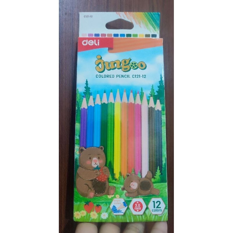 

DELI JUNGOO COLORED PENCIL C121-12 PENSIL WARNA DELI ISI 12