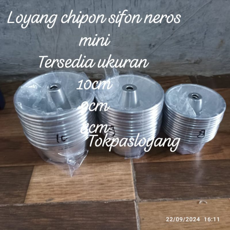 12pcs loyang cipon sifon mini neros cetakan kue bolu pandan jadul