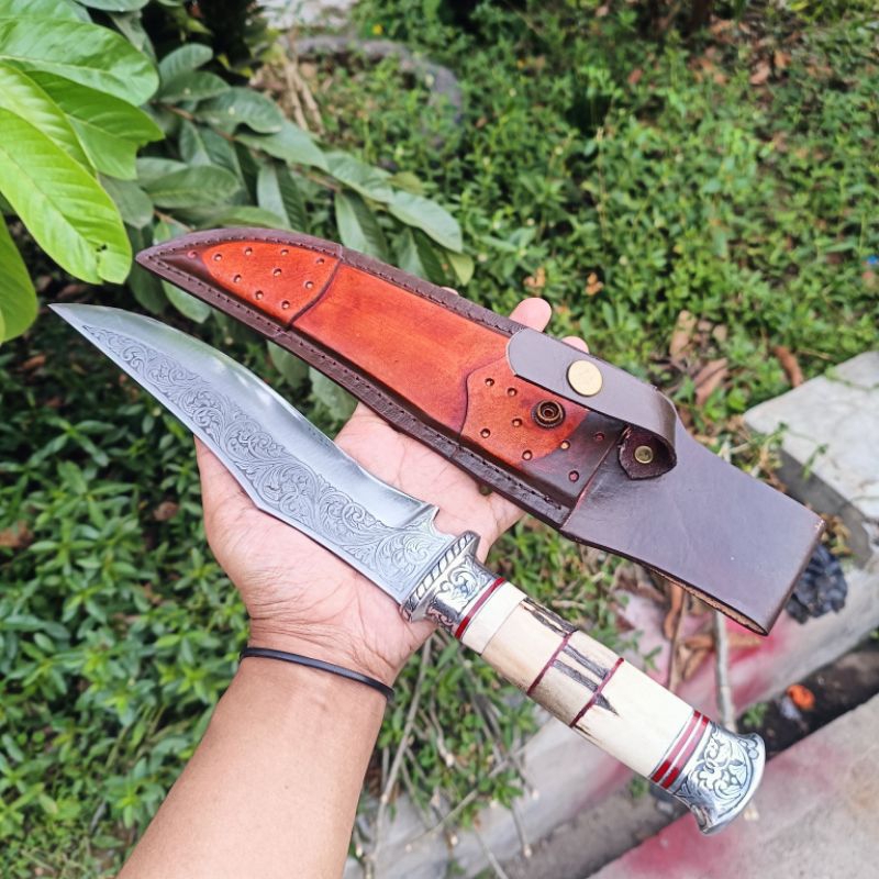 Pisau Bowie survival HSS costum