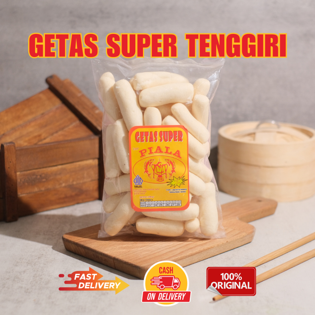 

GETAS SUPER TELOR GABUS KERUPUK IKAN IKAN TENGGIRI ASLI OLEH OLEH KHAS BANGKA BELITUNG SNACK SEAFOOD BANDUNG