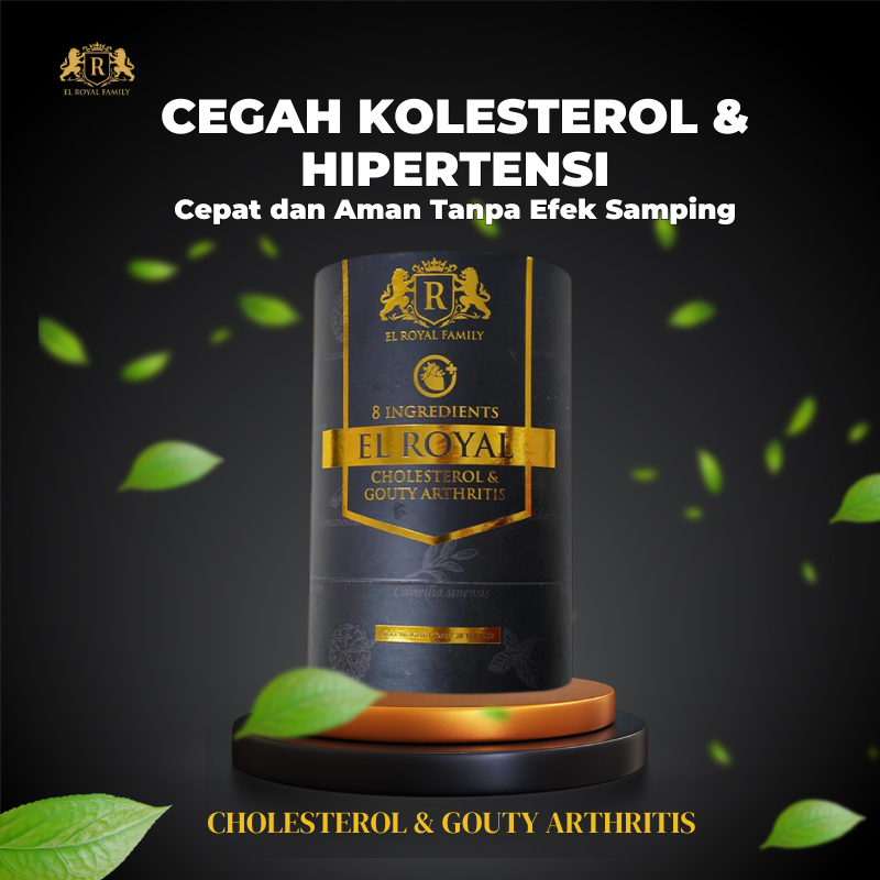 

El Royal Cholesterol & Gouty Arthritis Teh Efektif Bantu Turunkan Kolesterol Dan Hipertensi Tanpa Efek Samping BPOM