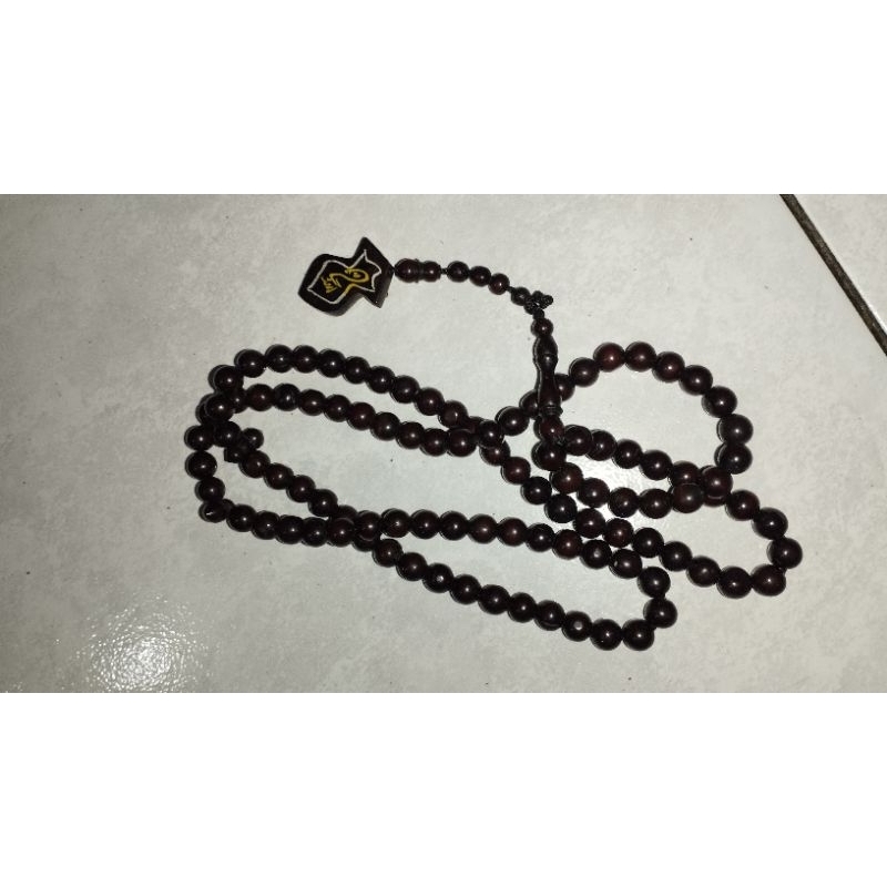 Tasbih Kaukah/Kaokah Hitam Terompah