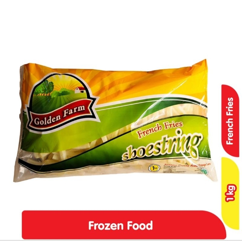

Golden Farm French Fries Shoestring 1Kg dan Kentang Goreng All Varian