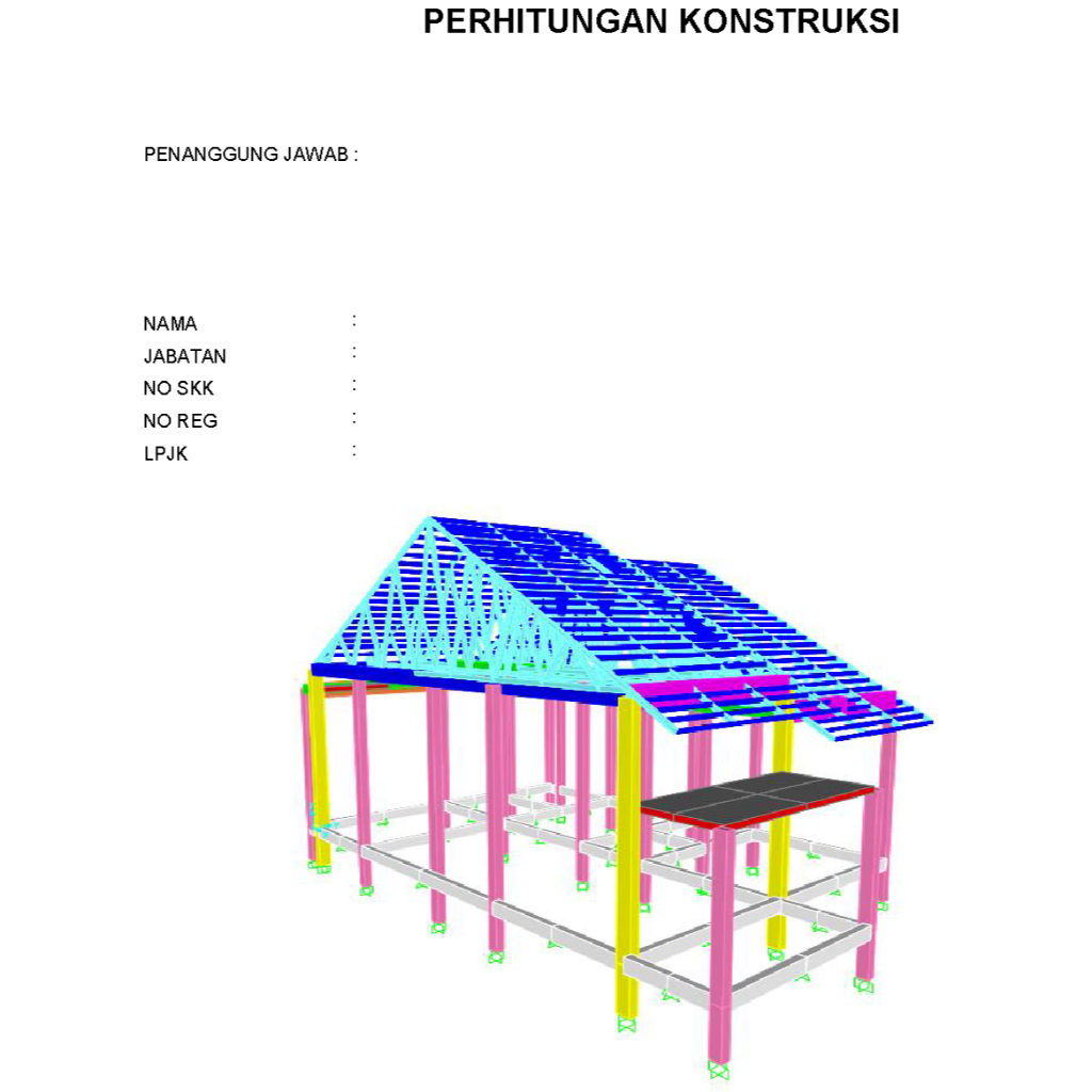 Perhitungan Struktur Bangunan PBG SIMBG IMB Sertifikat SKK Struktur