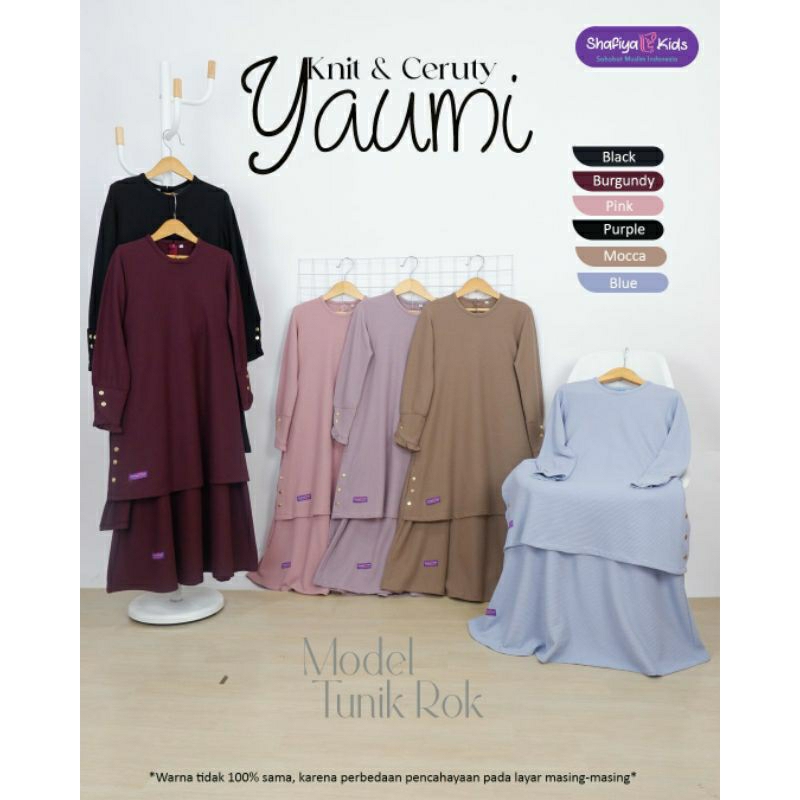 One Set Tunik Rok Anak / Setelan Rok Anak Polos