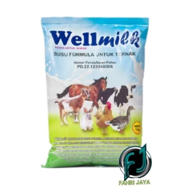WELLMILK SUSU hewan ternak untuk cempe/pedet/babi 1kg