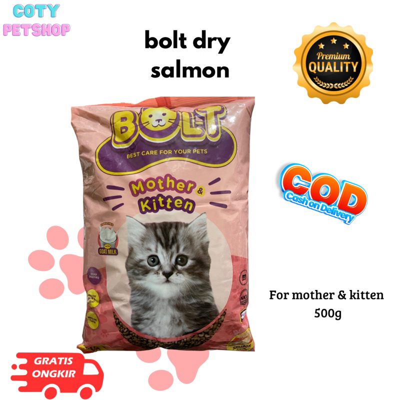 Pakan Kucing BOLT MOTHER & KITTEN 500g