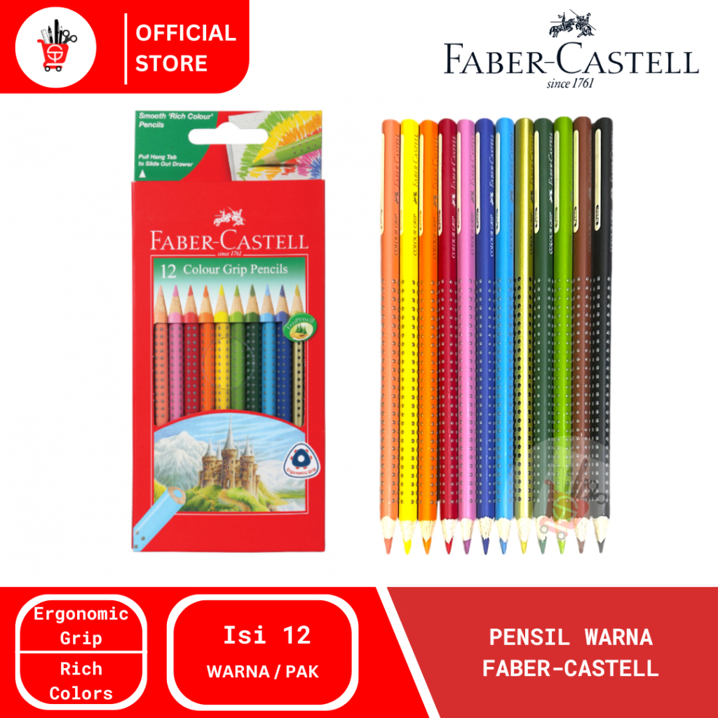 

Colour Grip Pencils | Pensil Warna Faber-Castell 116252 (1 PCS)