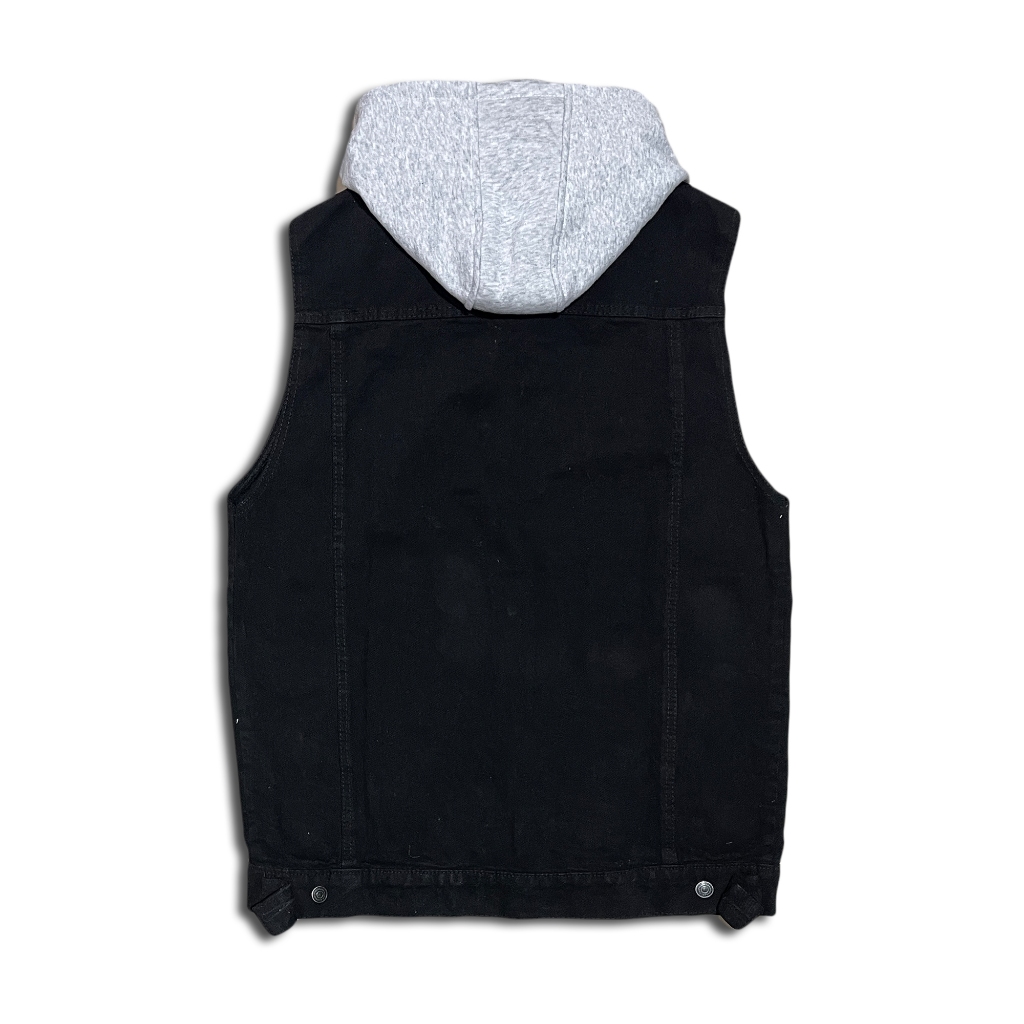 NEW PRODUCT JAKET ROMPI PRIA vest denim hoodie CASUAL JAKET JEANS ROMPI DENGAN AKSESORIS hoodie