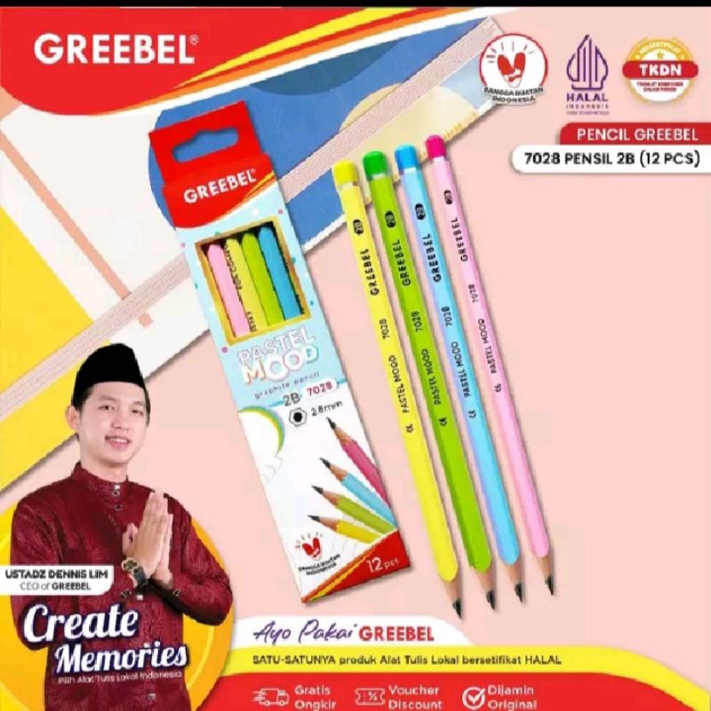 

GREEBEL PENSIL KAYU 2B (7028)