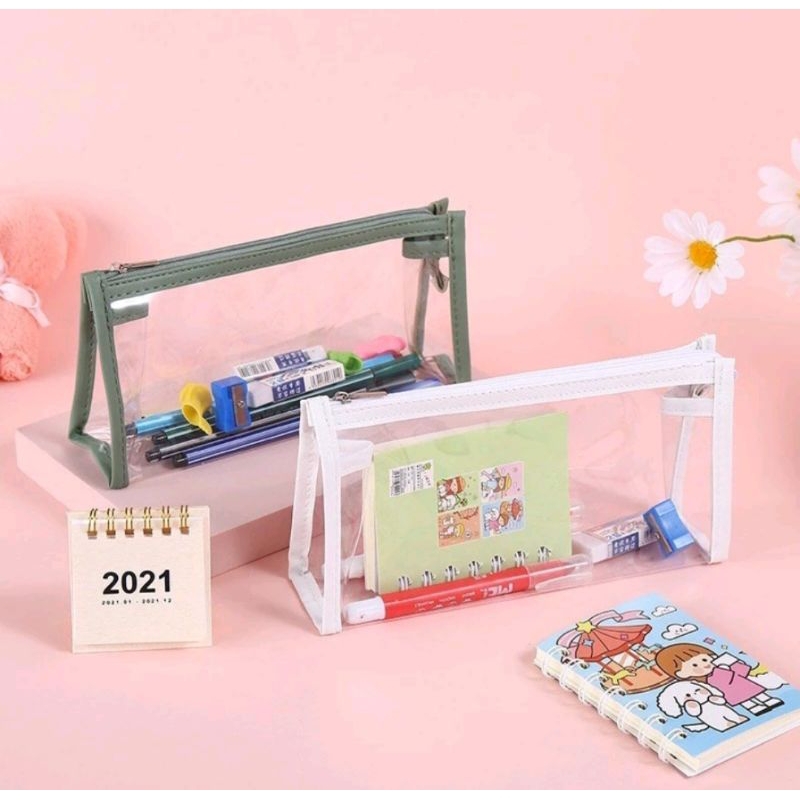 

Amiinah Store Kotak Pensil Transparan Multifungsi Minimalis Tempat Pensil Bening Kapasitas Besar Tas Penyimpanan Transparan Warna tas Makeup Mini Pouch Pencil Case Stationery Serbaguna Aesthetic