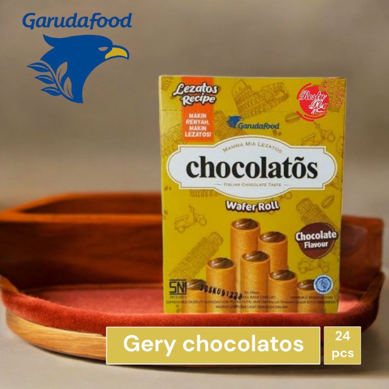 

Gery garuda chocolatos Wafer roll, 1 box isi 24 (eceran 500)