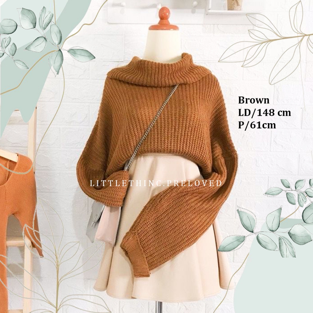 Preloved/Thrifting Oversized Sweater Rajut Korea