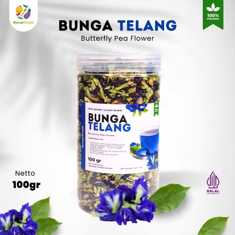 

Bunga Telang Kering 100GRAM / Butterfly Pea Flower Organik